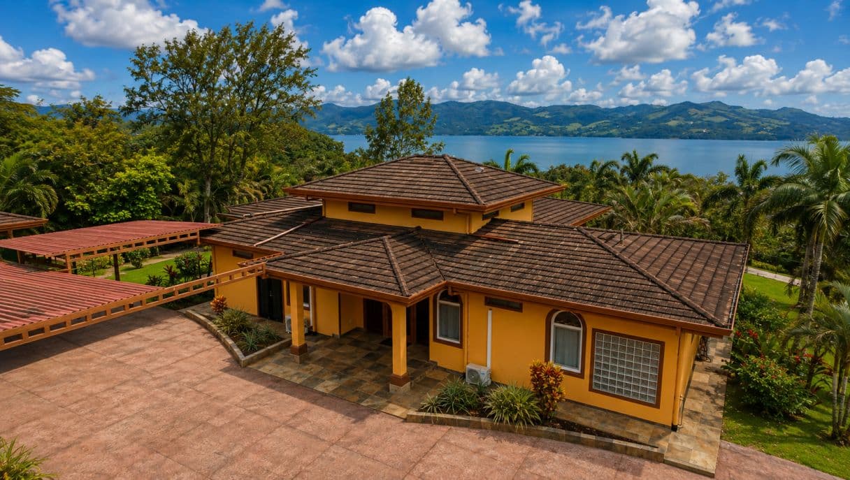 Distinguished Private Estate Villa Tranquila with Panoramic Lake Arenal Views, Guest House & Heated Indoor Pool